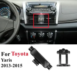 Car Phone Holder For Toyota Yaris 2013 2014 2015 Styling Bracket GPS Stand Rotateble Mobile Accessories