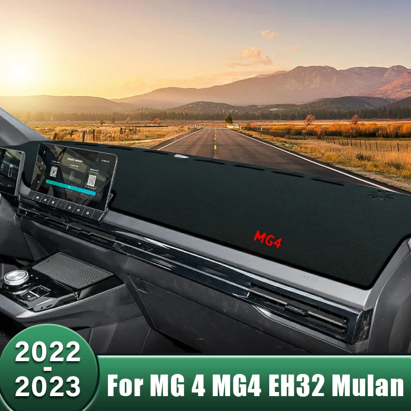 

Car Dashboard Cover Sun Shade Mat Avoid Light Pad Non-Slip Case Accessories For MG 4 MG4 EV Electric EH32 Mulan 2022 2023 2024