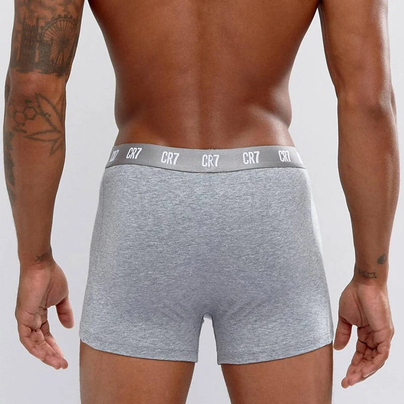 Männer Unterwäsche Boxer Briefs Pack Baumwolle Atmungsaktive Teenager Höschen Cristiano Ronaldo Männliche Shorts Sport Unterwäsche CR7 Trunks