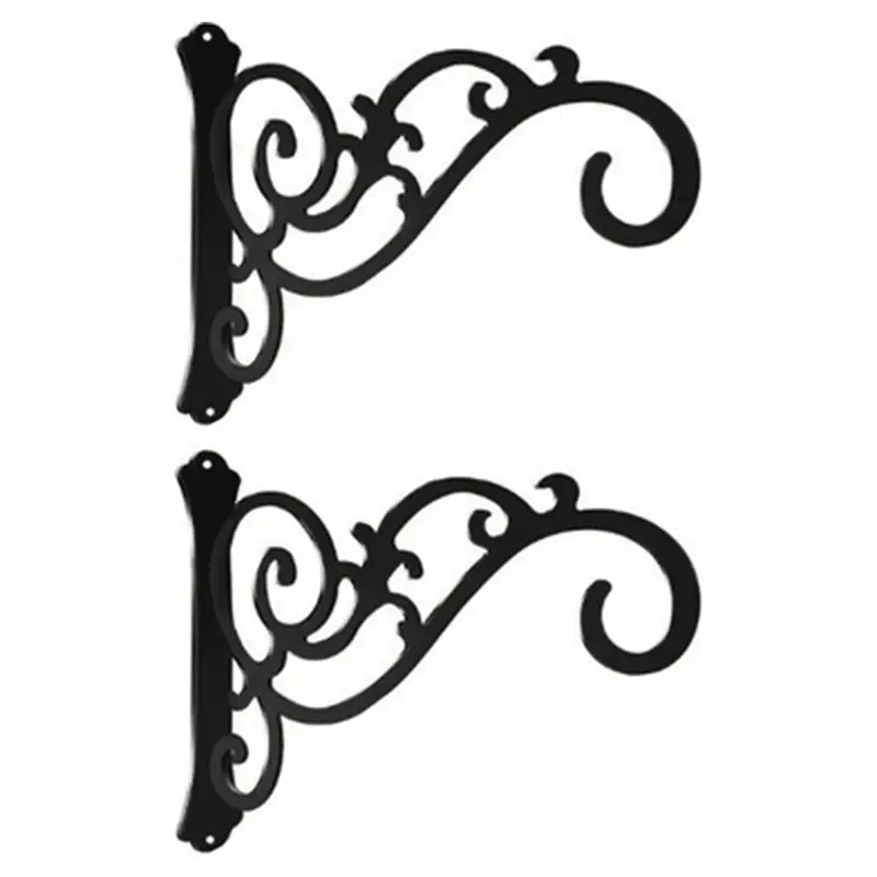 ABGH-Balcony Planter Hooks And Racks- 2Pcs For Hanging Wall-Mounted Planters, Baskets, Planter Stands, Wind Chimes