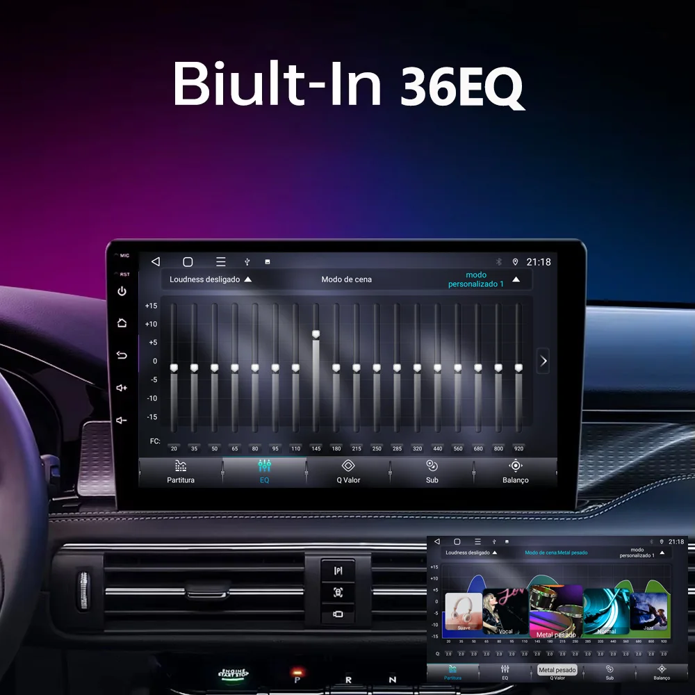 Car Android TS18 Radio 9 10inch Universal Host Player Navigation