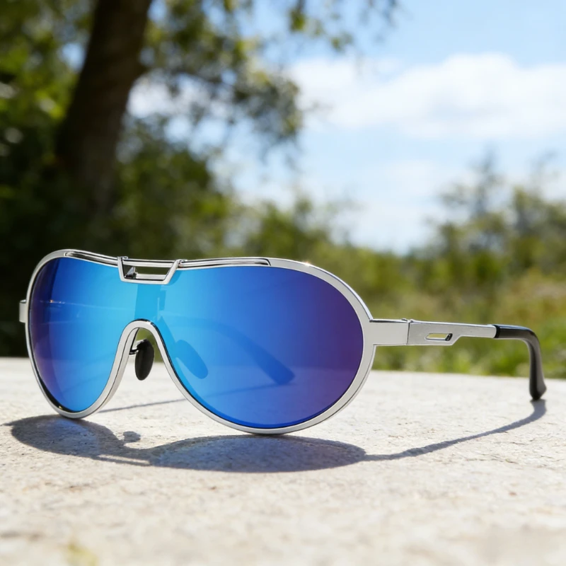 

2026 New Retro Oval Metal Frame Sunglasses Trendy Street Style Shades Unisex Outdoor Travel Fishing UV Protection Eyewear