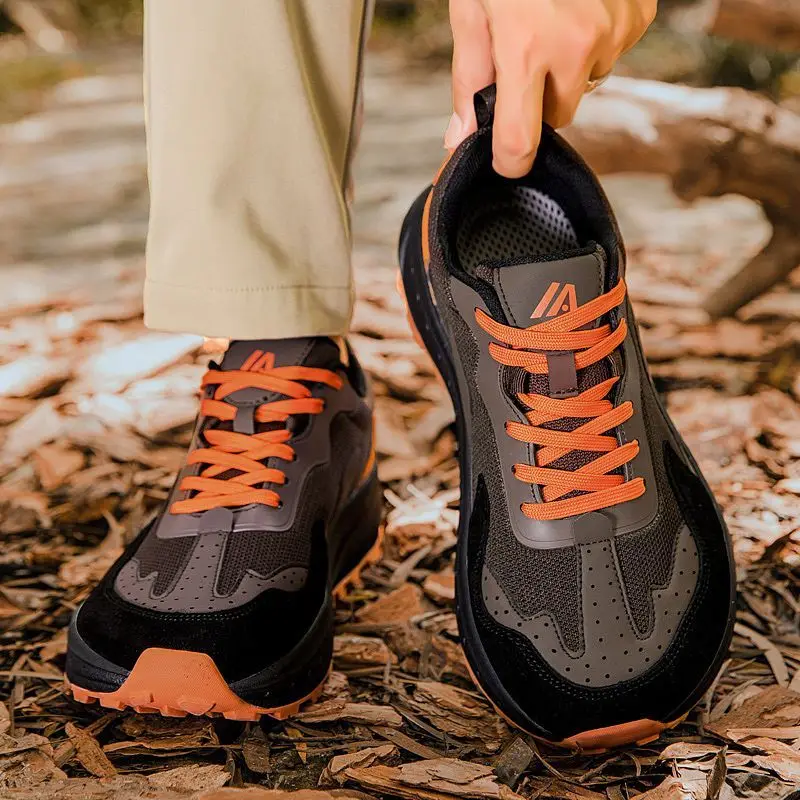 2026 New Trail Running Shoes Wide Feet Athletic Running Men Shoes Anti-Slippery Gym Outdoor Shoes Thick Bottom Jogging Sneakers