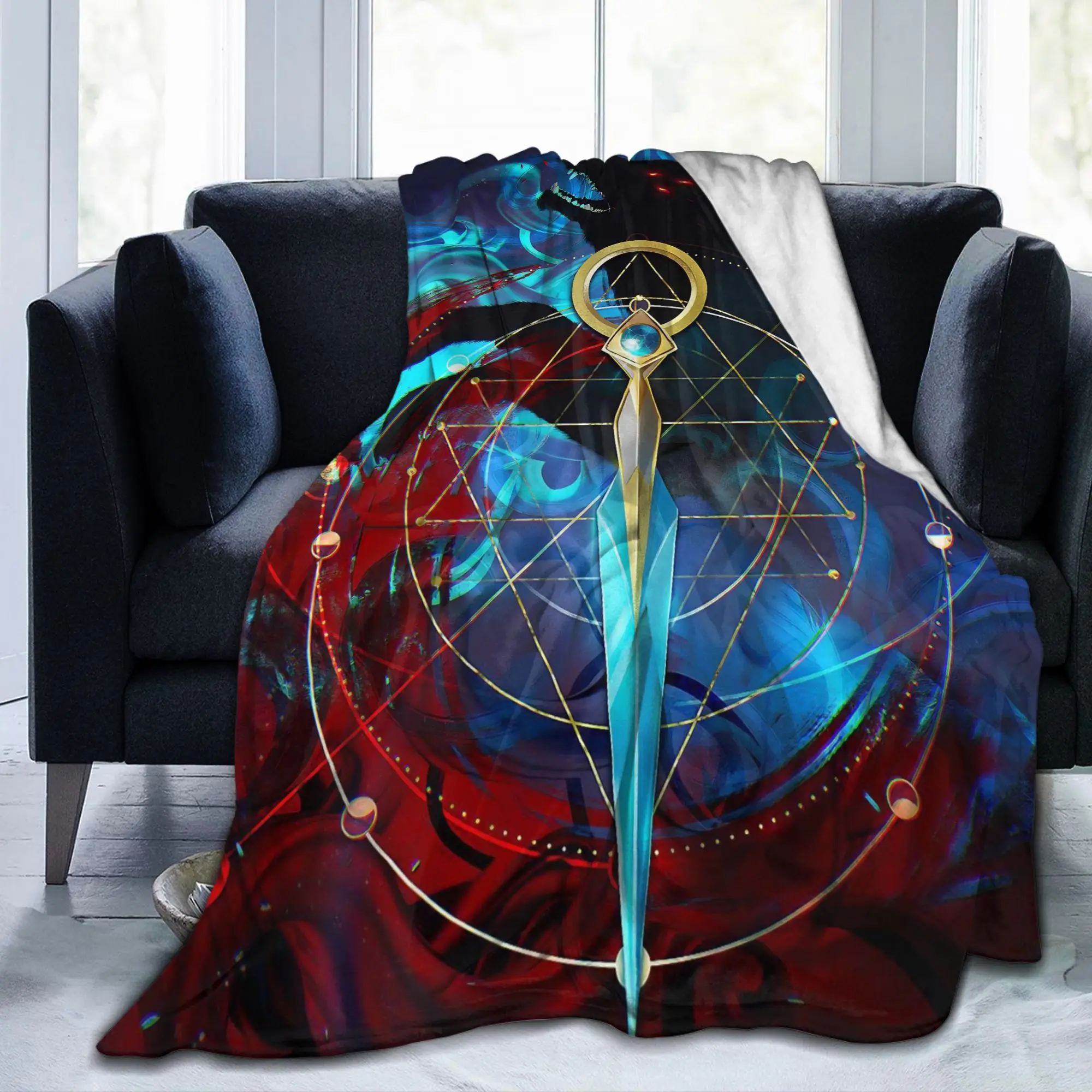Dragon Age The Veilguard Fleece Throw Blanket ARPG Game for Bedspreads Knitted Blanket Car Warm Breathable