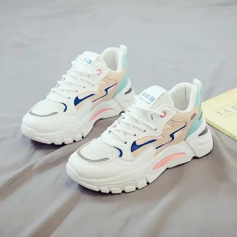 

Женская обувь на платформе Harajuku, мятно-зеленая обувь, лоферы, леопардовые кроссовки, студенческие спортивные знаменитые посетители, лига Sapateneis