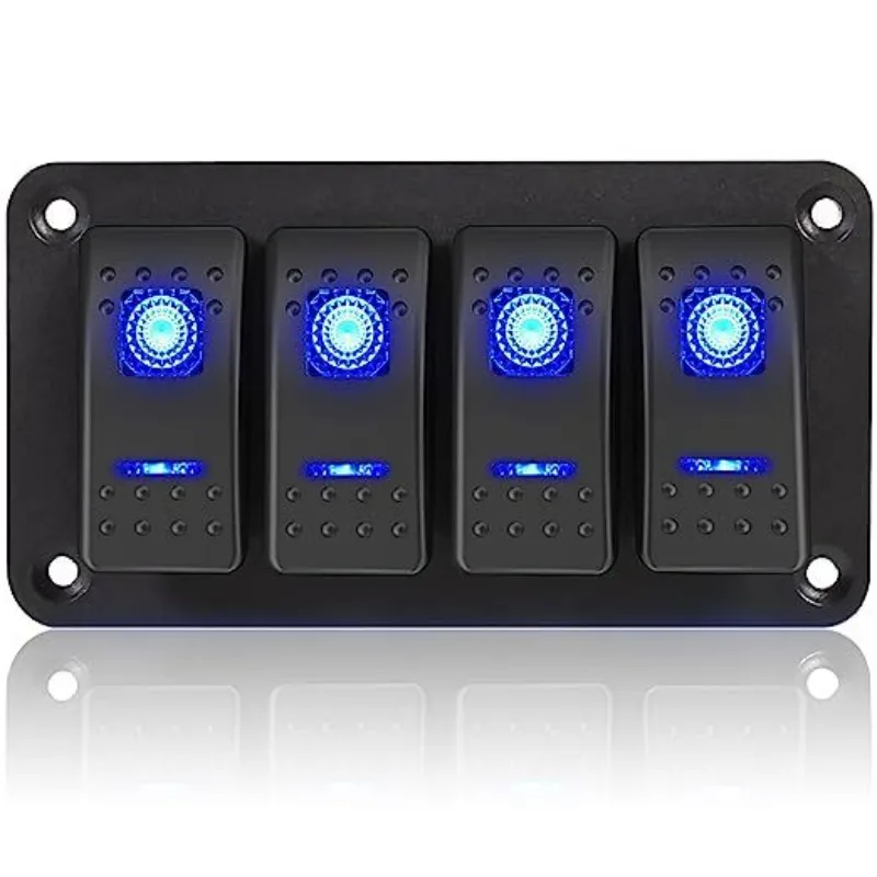 

Car RV yacht modification 2-position panel combination switch ON-FF function, RV modification 12-24V universal