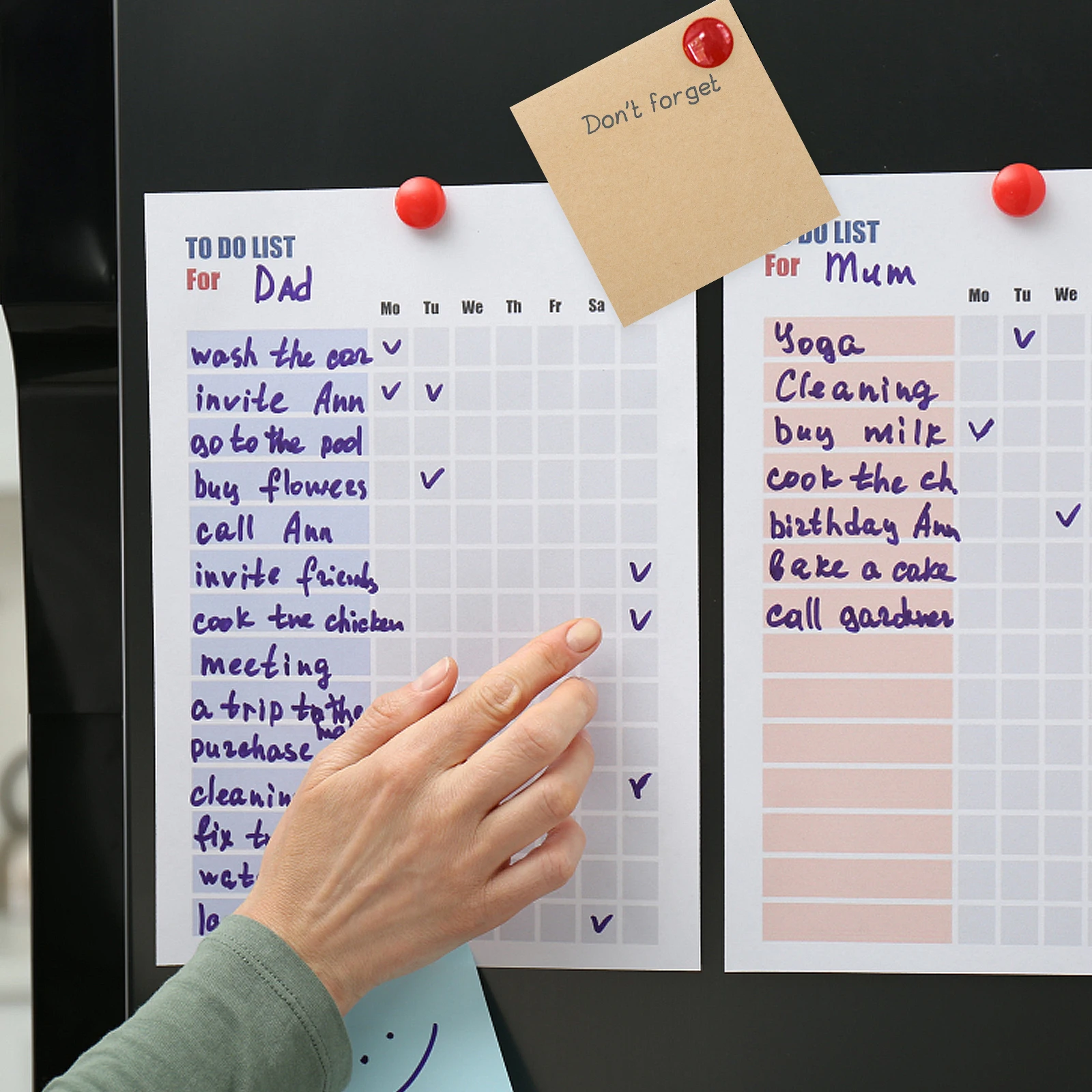 5 Books Notepad Notes Cute Sticky Memos Convenient Have Strong Stickiness