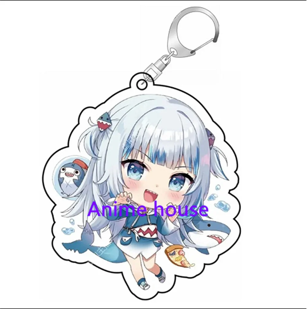 Animated Hololive Vtuber Keyring cartoon character Cute hanging keyring ring decoration bag