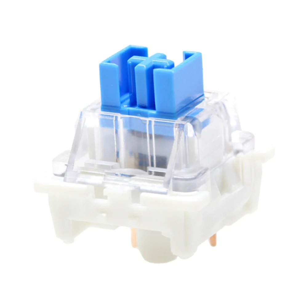 3 Pin Tactile Keyboard Switches Pack of 50 for Mechanical Keyboard Repair or Custom Build with Clear Housing Design