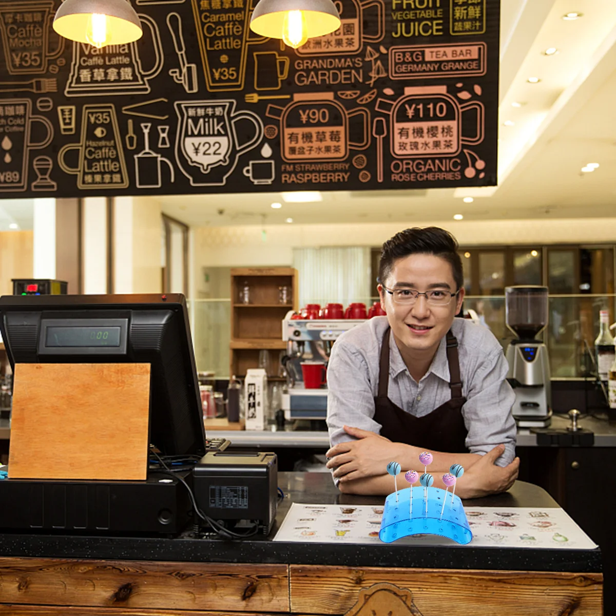 

Arc Shape Lollipop Display Stand Strong Plastic Construction for Organized Candy Cake Snack Storage Simple Dessert Stand Party