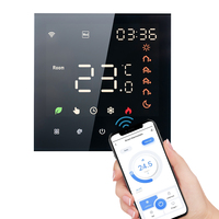 Smart Tuya WiFi Thermostat Voice Control 3A Digital Programmable LCD Display Touchscreen Underfloor Heating Temperature Controll