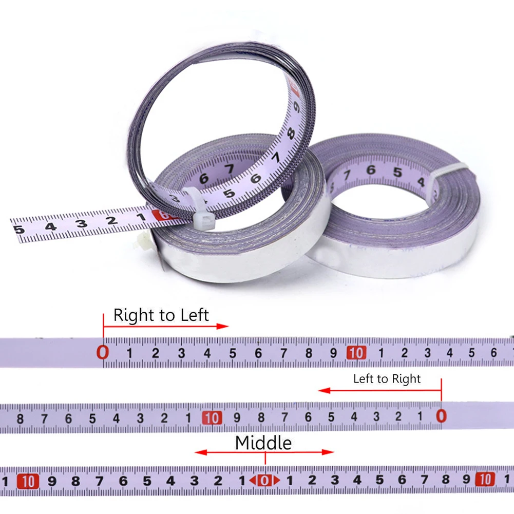 1-5M Self Adhesive Metric Miter Track Tape Measure Scale Ruler Woodworking Tools Ferramentas Herramientas Multimeter Taladro