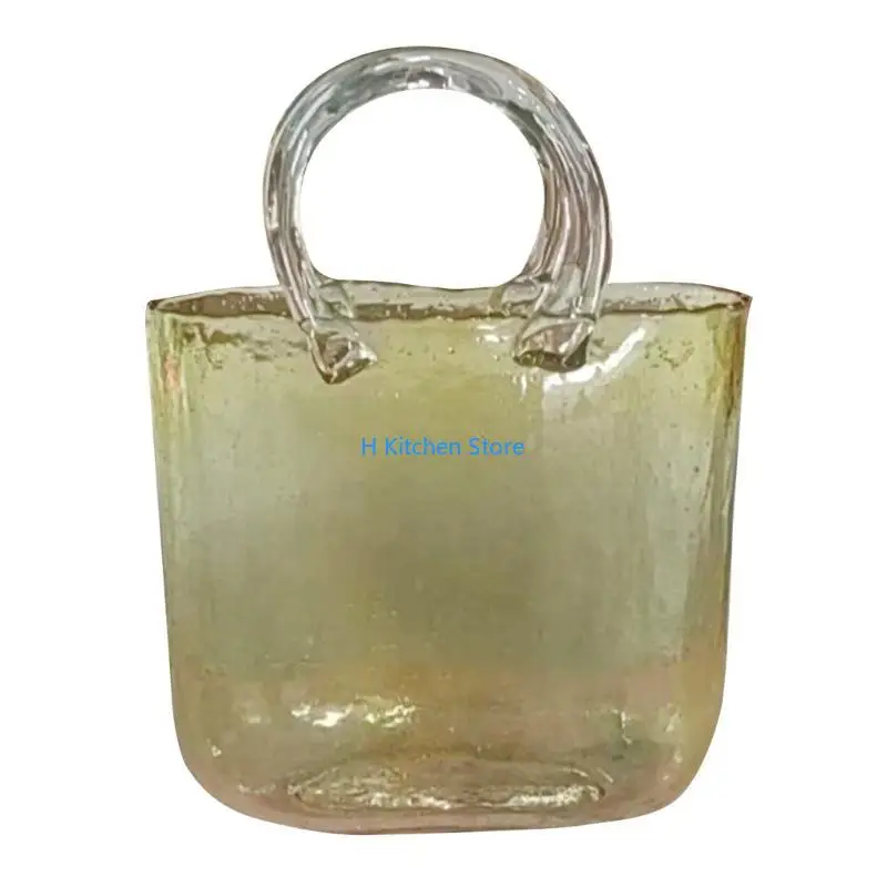 

16FC Clear Glass Vase Fish Decoration Ornaments Handbag Decoration