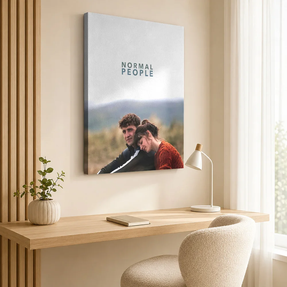 Normal People TV Show Framed Canvas Print Poster Customized Vintage Movie Wall Paintings Decoration for Man Cave Ready to Hang
