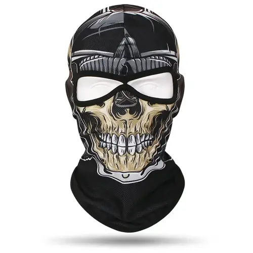 2 Holes Skull Balaclava Outdoor Motorcycle Riding Face Mask Windproof Caps Rider Head Cover Ski Masks MTB Bicycle Headgear - Image 21