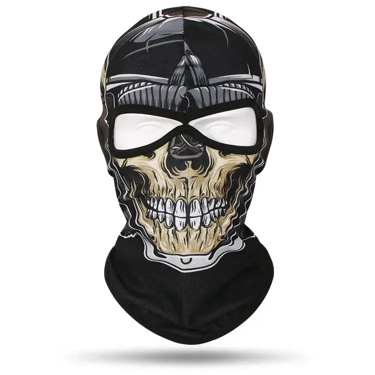 2 Holes Skull Balaclava Outdoor Motorcycle Riding Face Mask Windproof Caps Rider Head Cover Ski Masks MTB Bicycle Headgear - Image 21