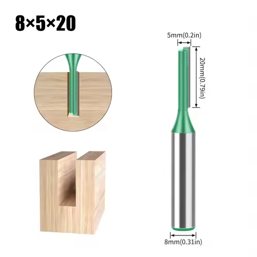 3mm-20mm Diameter 8mm Shank Straight Bit Tungsten Carbide Single Double Flute Router Bit Wood Milling Cutter For Woodwork Tool - Image 26