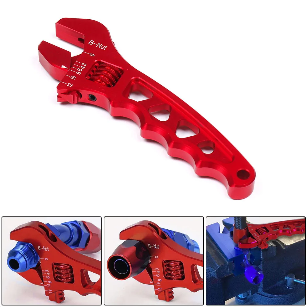 Adjustable Lightweight Aluminum AN3-AN12 Wrench Hose Fitting Tool Spanner