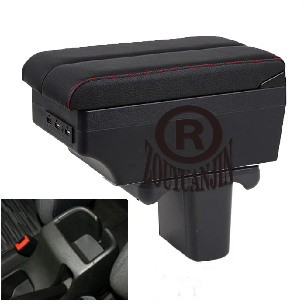 

For Chevrolet Cavalier Armrest Box Elbow Rest Center Console Storage with Phone Charging USB Interface Cup Holder