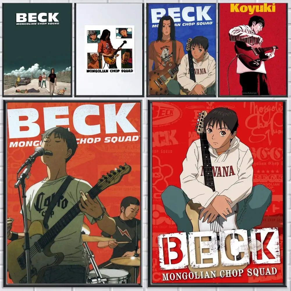 anime B-Beck Mongolian Chop Squad-D Poster Peel and Stick Wall Art for Cafe Office Bar and Home Decoration