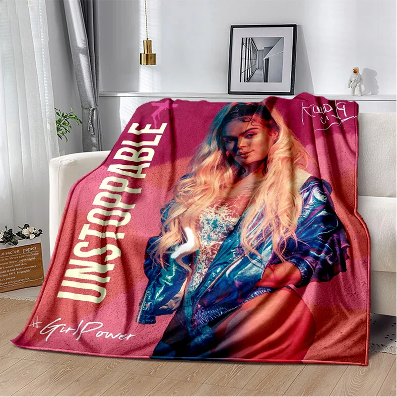 3D Printing Karol G Singer HD Blanket,Soft Throw Blanket for Home Bedroom Bed Sofa Picnic Travel Office Rest Cover Blanket Kids