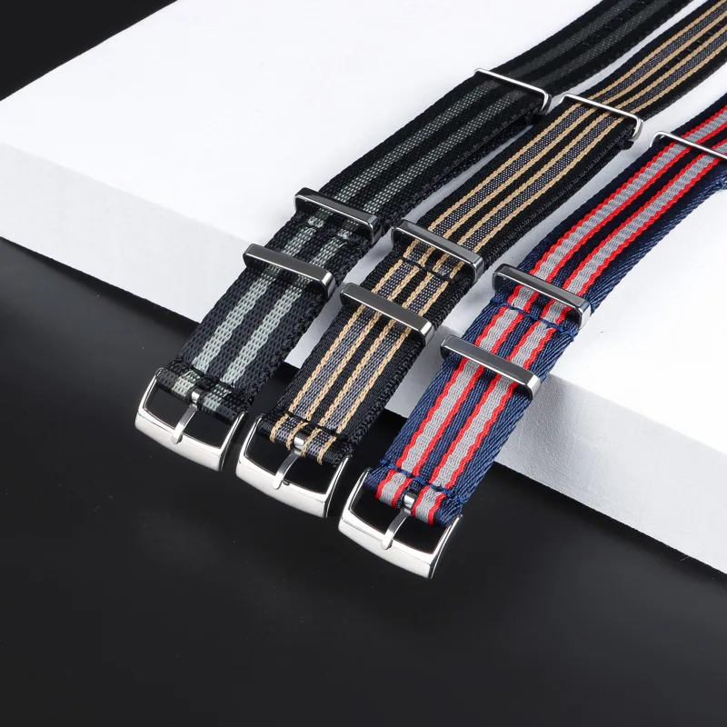 Suitable for Omega Seamaster Supremaster watch strap for men and women, NATO nylon watch strap 20mm