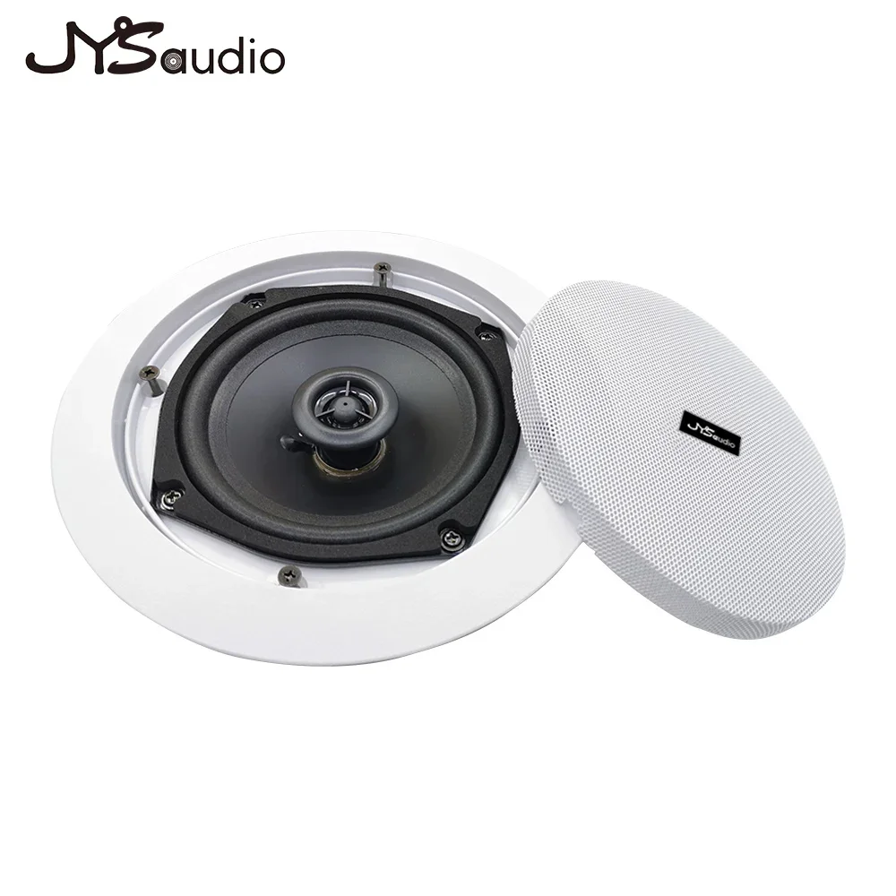5 "20w coaxial alto-falante teto abs material de áudio alta fidelidade cozinha do banheiro interior sem tela exibição fácil e rápida instalação