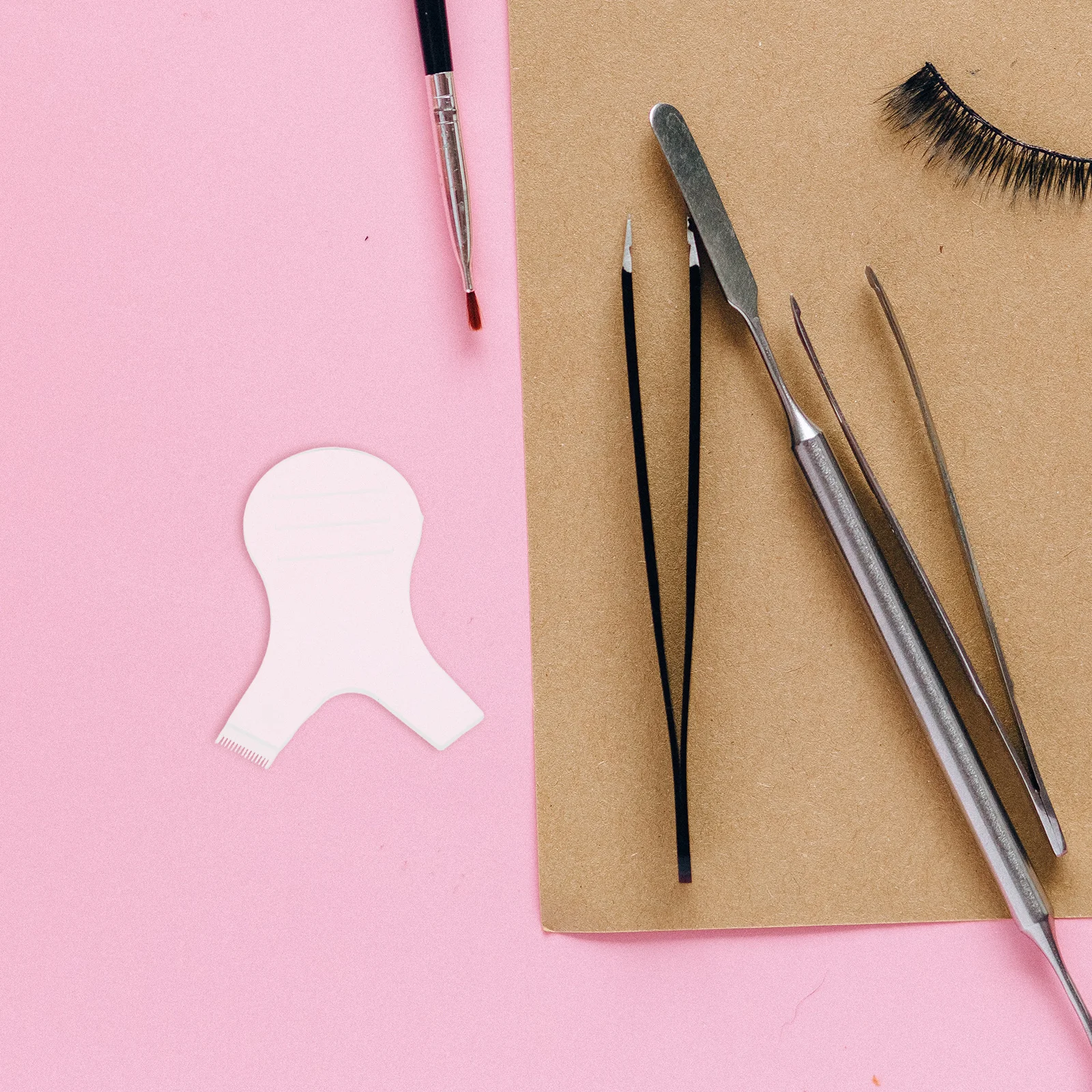 แปรงยกขนตา 50 ชิ้น รูปทรงตัว Y สำหรับยกขนตา ต่อขนตา แปรงดัดขนตาพลาสติก น้ำหนักเบา พกพาสะดวก อุปกรณ์แต่งหน้า