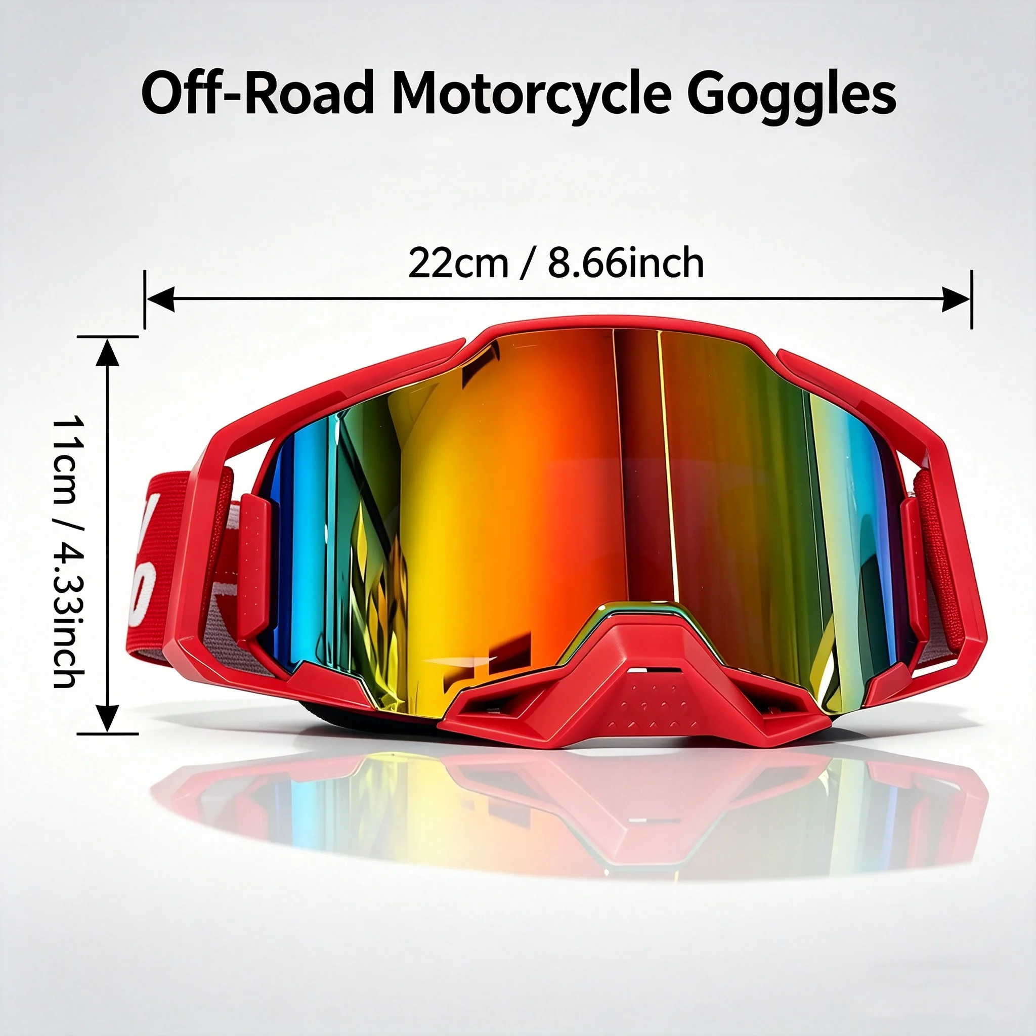 Professional MX ATV Quick‑Release Off‑Road Goggles, High‑Quality Windproof Dustproof for Motorcycle Mountain Bike Skiing Riding