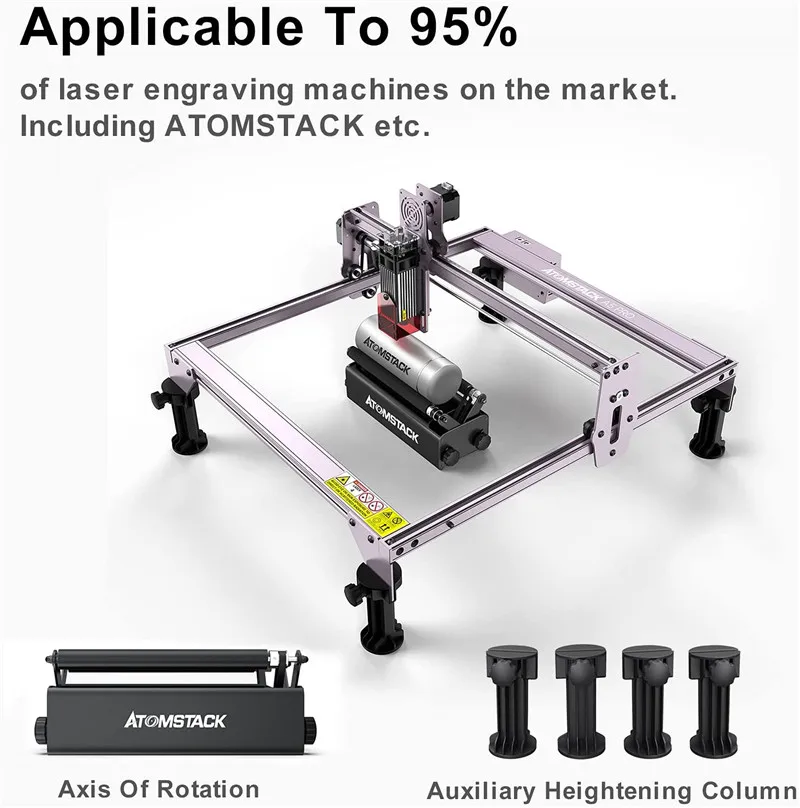 CHR3 Laser Engraver Parts Accessories Y-axis Rotary Roller Engraving Module For Cylindrical Objects Cans