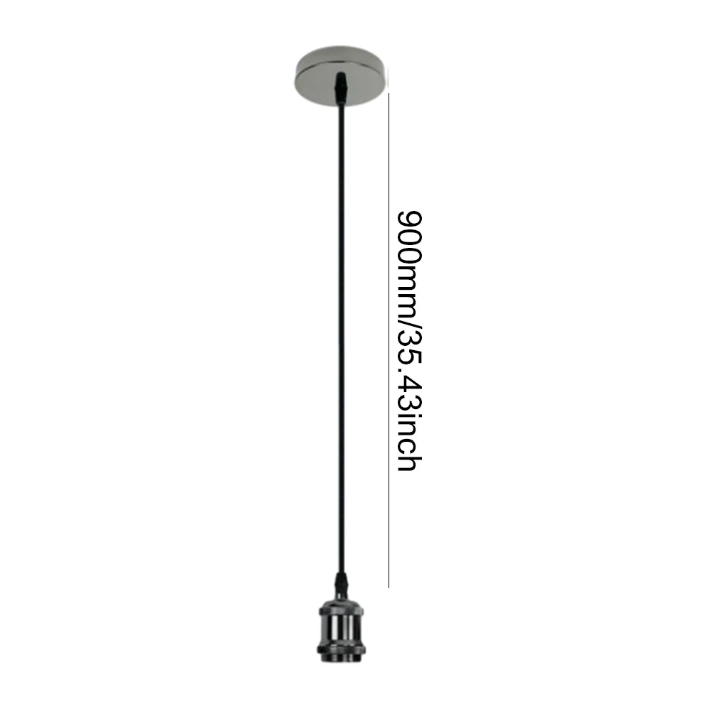 Pendant Light Holder E27 Screw Ceiling Lamp Holder Socket AC110V-220V Pendant Light Base Socket for Retro Incandescent Filament