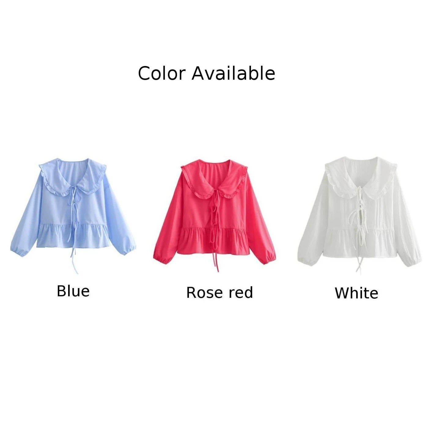 المرأة الدانتيل يصل البلوزات طويلة الأكمام ، قمم أنيقة ، قمصان أحادية اللون ، الصيف