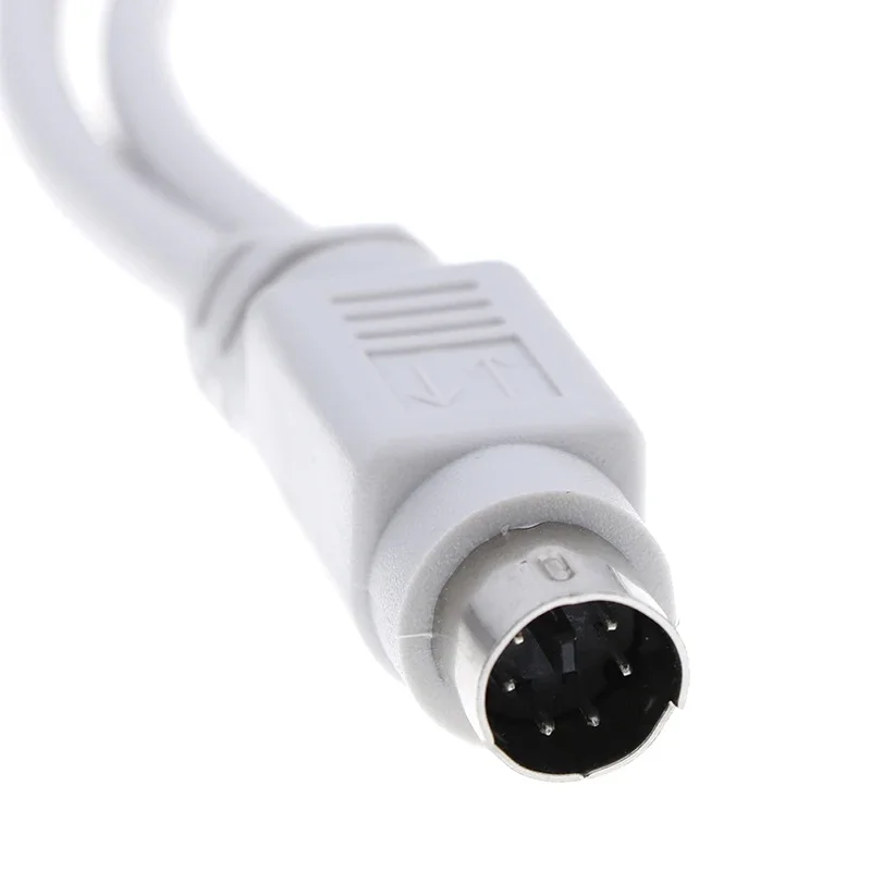 Płyta główna PS2 PS/2 Splitter Adapter Kabel 6Pin Mini Din męski na 2 żeńskie do myszy Klawiatura Czytnik kart Skaner laserowy