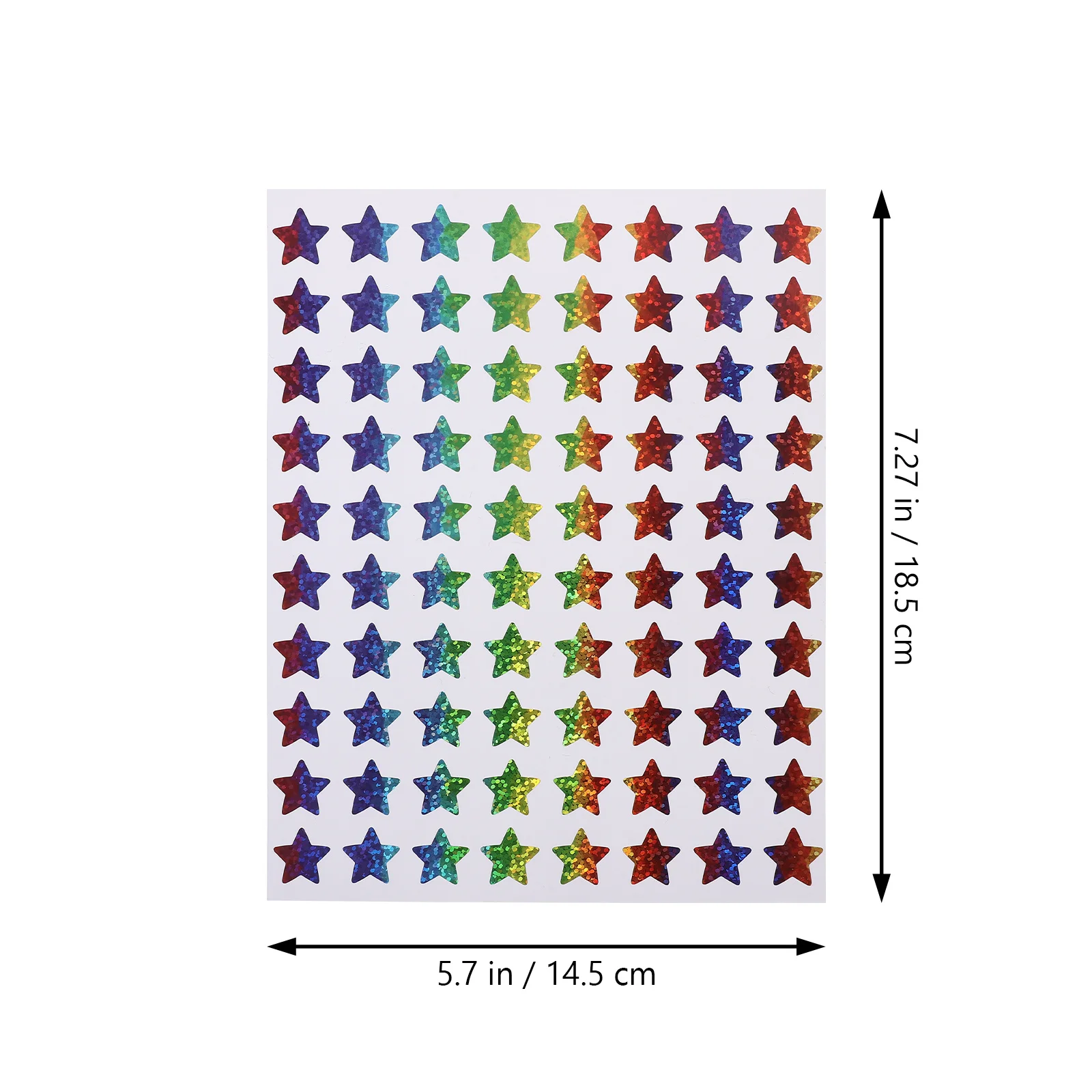 

18 Sheets Colorful Star Stickers Decorative Scrapbook Laptop Bottle Notebook Diary Sticker Aesthetic Laptop Stickers