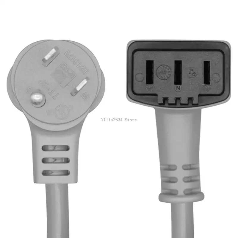  3 Prong Power Cord for Refrigerator Washing Machine Dishwasher with 18AWG Copper Wire and PVC Insulation 1.8m Length