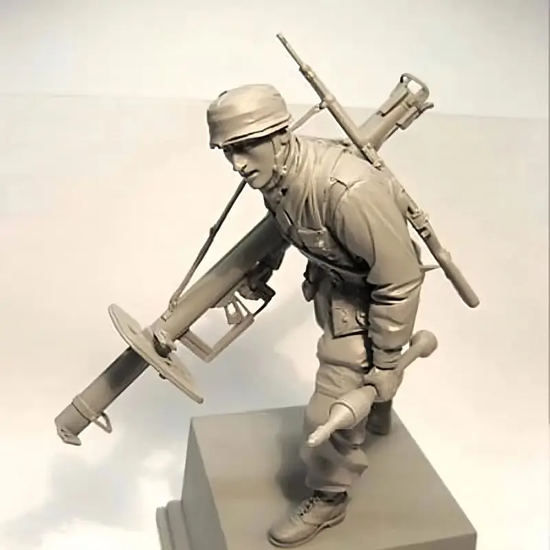 

1/16 Military Theme Soldier Resin Model Figure Gk Micro Miniature 3d Printed White Model Toy Unassembled And Unpainted Kit
