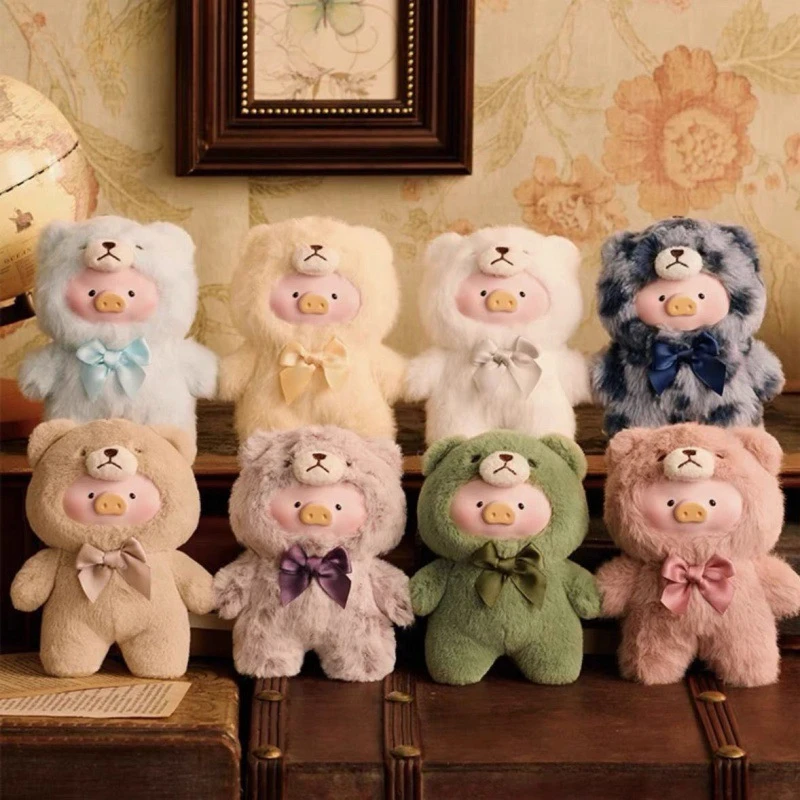 

LuLu Pig Retro Pig Teddy Vinyl Plush Blind Box Handmade Doll Trendy Play Blind Box Backpack Pendant