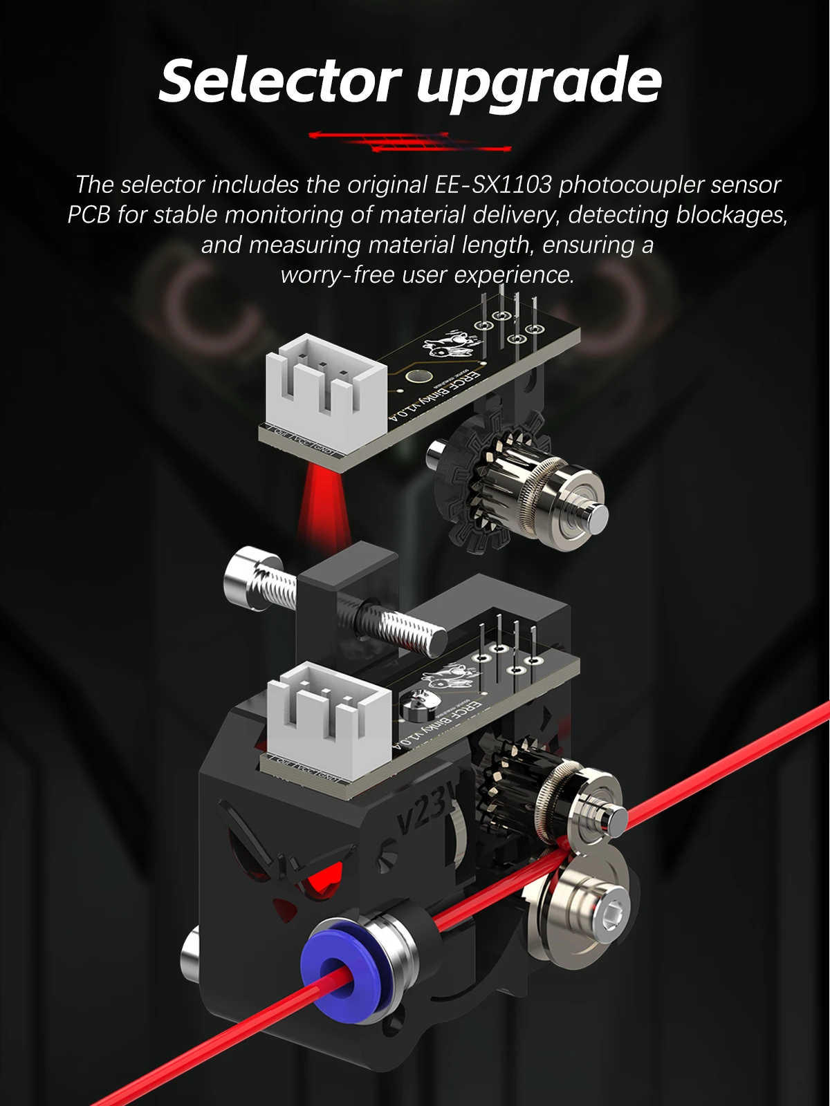 Imagem -04 - Voron-rabbit Ercf v2 Impressora 3d Multi-cor Cores 2.0 Atualizado para Klipper Official Ercf Certification