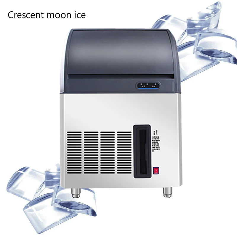 

High Efficiency Ice Maker Electric Ice Making Machine Cafe Milk Tea Shop Freeze Equipment Commercial Ice Machine 50kg / 24h