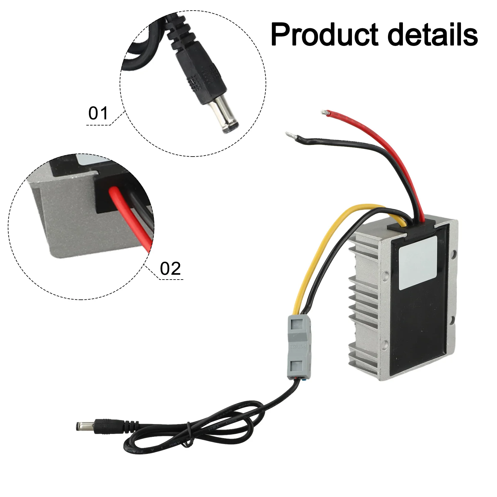 

100*80*39mm Step Up Power Converter Continuous Output 3A Convenient Connectivity Overheat Protection Overload Protection
