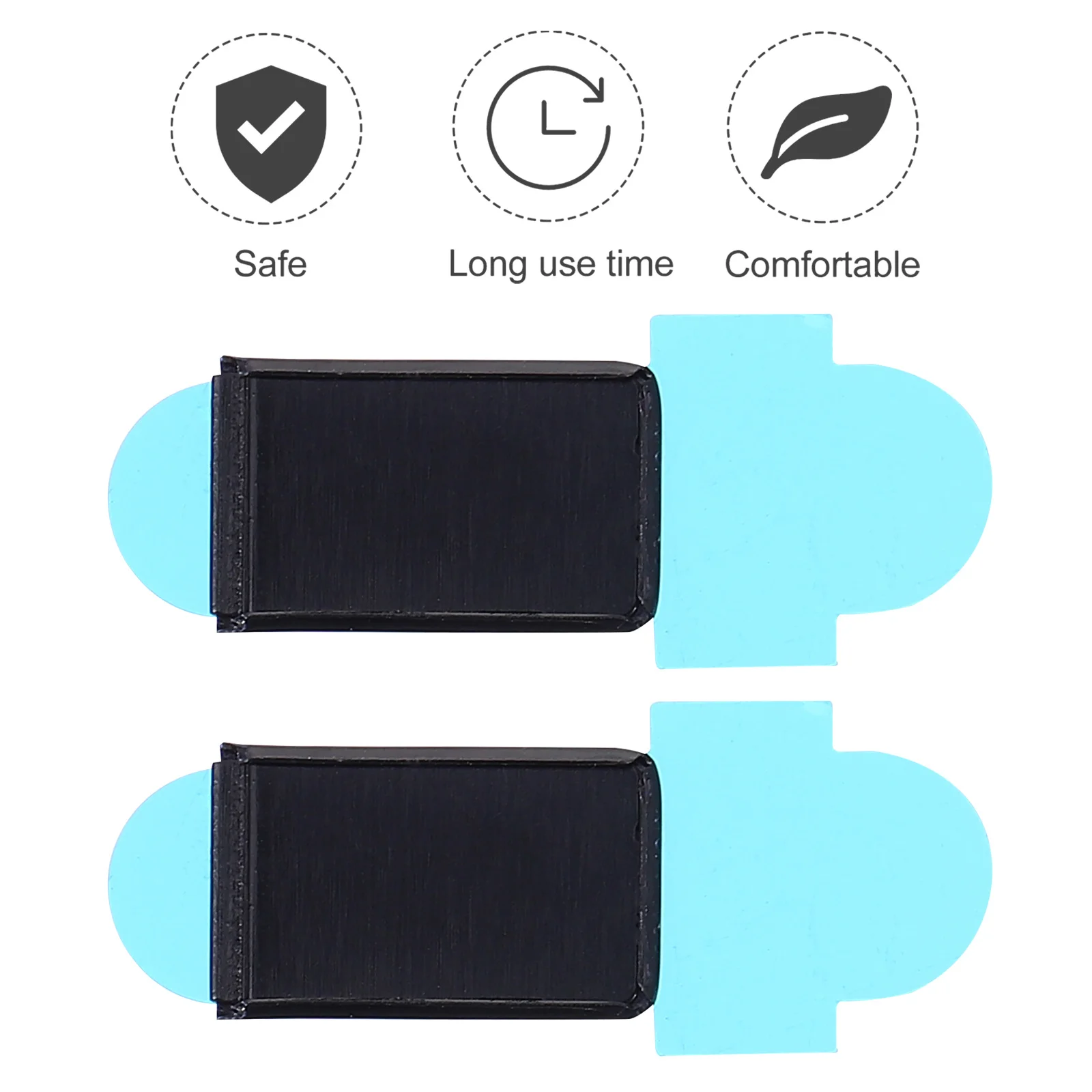 

2pcs Adhesive Webcam Cover Slide For Laptop Phone Tablet Privacy Protector Aluminium Alloy Webcam Privacy