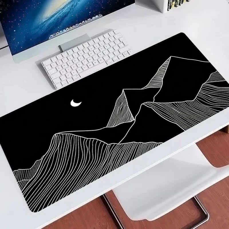 High Quality Mouse Pad Artistic Lines Large Extended Mousepad Non Slip Computer Desk Mat Office Gaming Mouse Mat Smooth Surface
