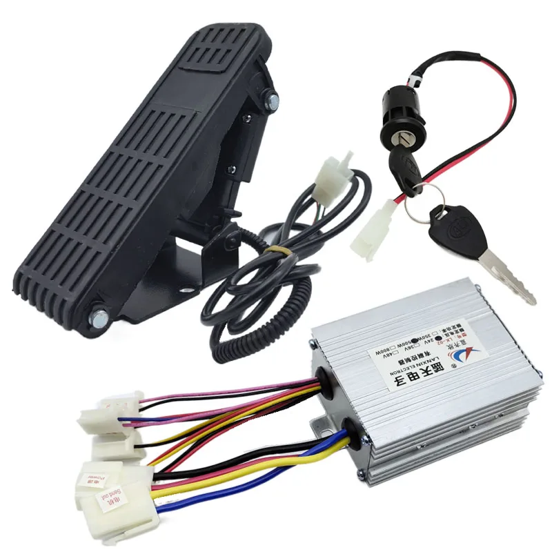 

250 Вт 350 Вт 500 Вт 800 Вт 1000 Вт набор контроллеров двигателя с щеткой скорости для электрического велосипеда с педалью дроссельной заслонки 12 В 24 В 36 В 48 В