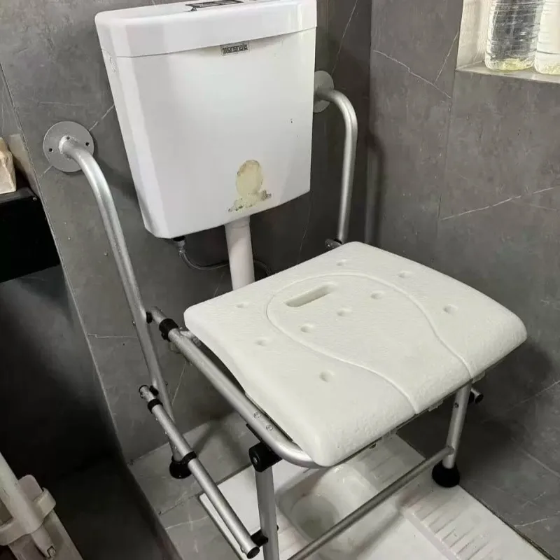Squat Toilet Conversion Seat, Elderly Post-Surgery Commode Chair, Wall-Mounted Pregnancy Toilet Seat, Home Safety Chair