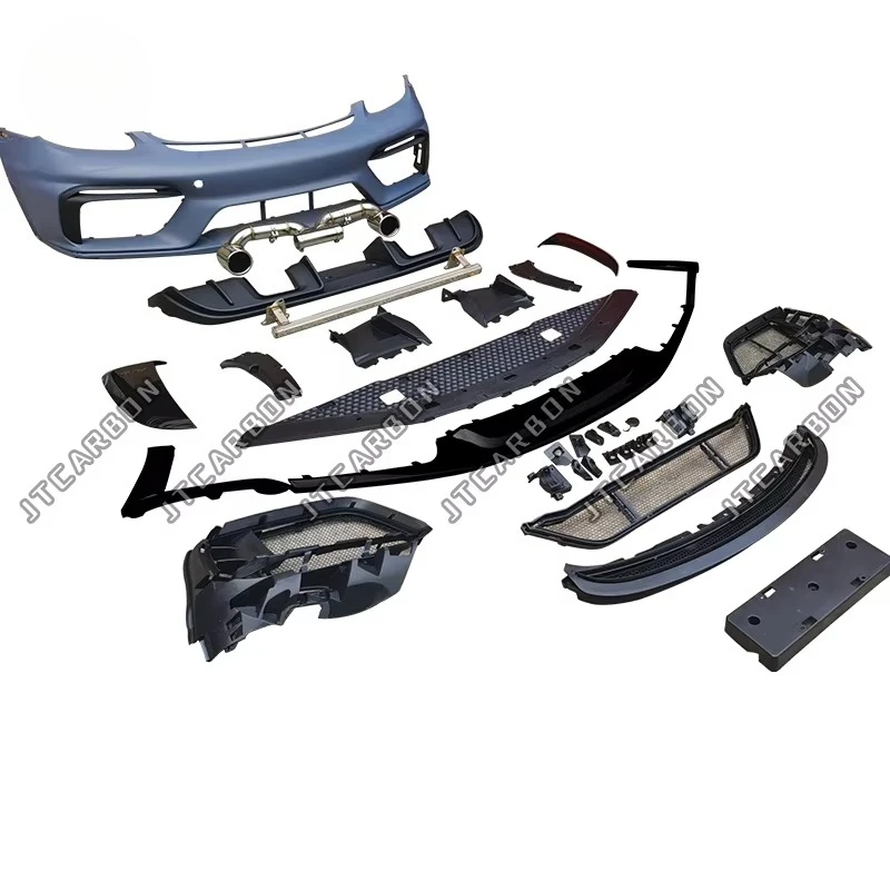 

New Car Body Kit for 718 Cayman Boxster Modification GT4 Front Rear Bumper Tail Wing Rear Spoiler PP Material