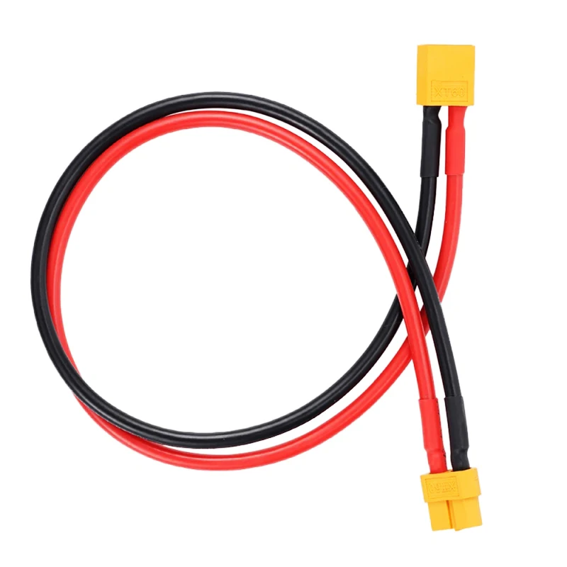 Amass XT60 40cm/60cm 12AWG równoległe złącze akumulatora męski/żeński kabel podwójne przedłużenie przewód silikonowy do silnika akumulatora RC — zdjęcie produktu 2