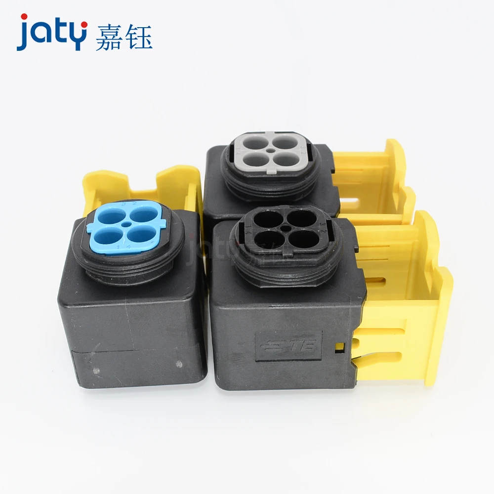 1set 4-Pin 1-1418390-1 Truck Urea Pump Waterproof Connector EBS Front Axle Module Plugs 2/3/4-1418390-1