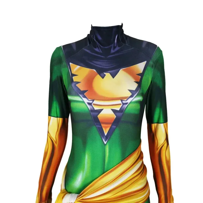 

DY20Green Jean Grey D0199DAI Косплей Костюм Зентаи Костюм Девушки Женщины Темный Феникс Боди Хэллоуин Дети Взрослые Комбинезоны