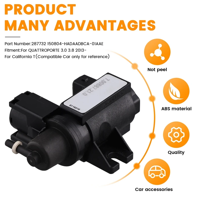 287732 Car Turbo Boost Pressure Control Solenoid Valve For Maserati Quattroporte 3.0 3.8 2013-