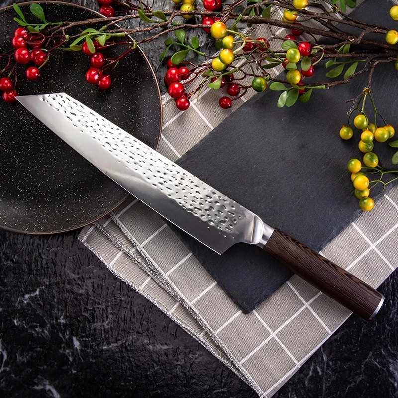 

Chef Knives Hand Forged Stainless Steel Cleaver Knife Meat Fruit Slicing Kitchen Knives Chef Cooking Cleaver Knife Wooden Handle